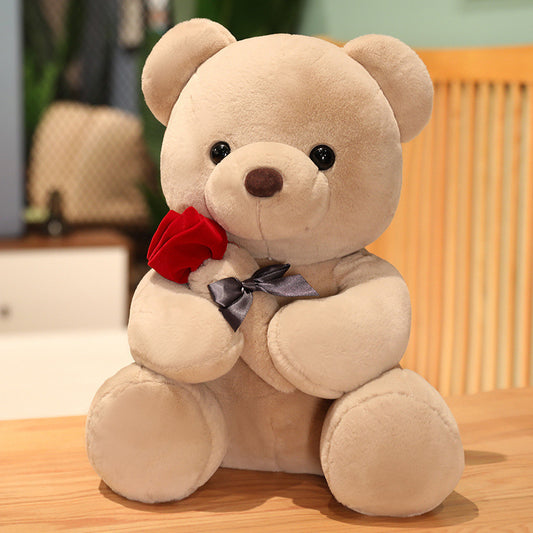 25-45cm Teddybär mit Rose